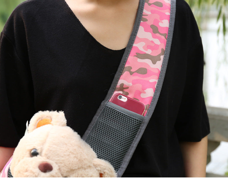 Lightweight Single Shoulder Pet Sling Bag - Stylish Durable Oxford Fabric Carrier