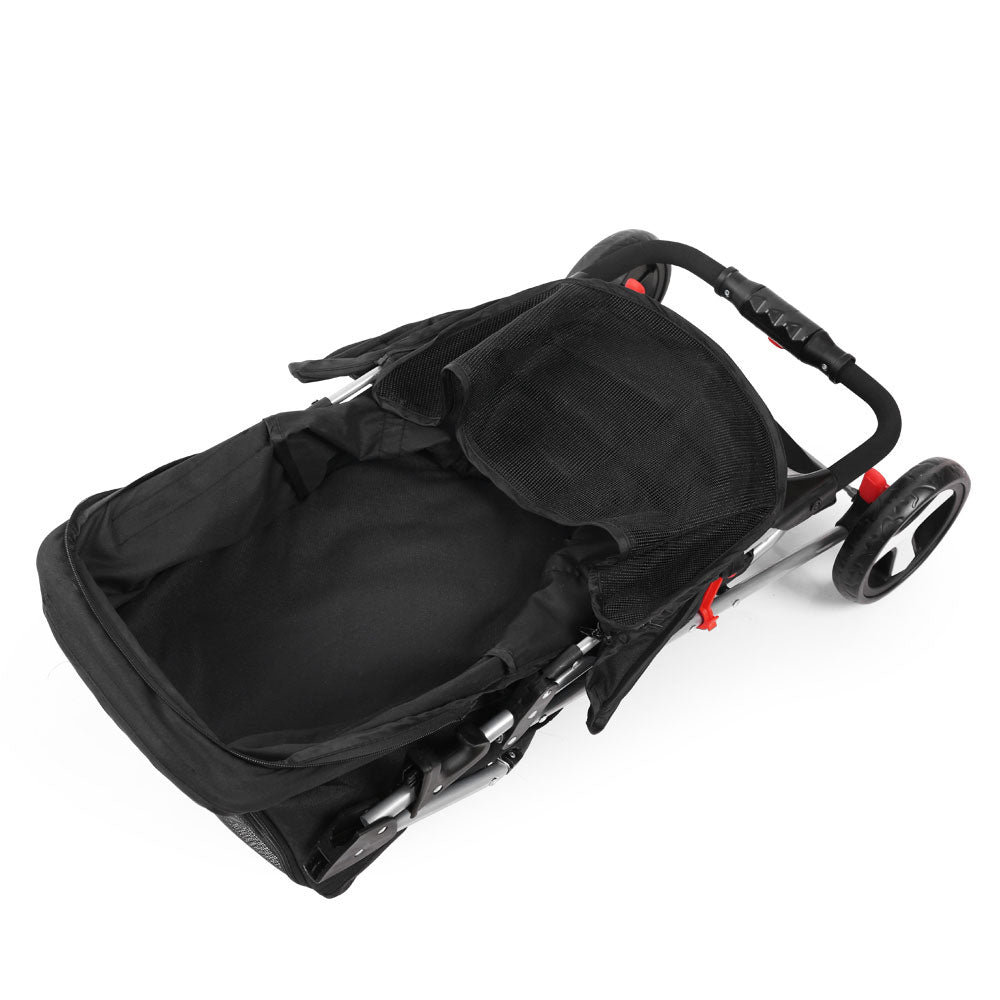 Pet 4 Wheel Pet Stroller - Black