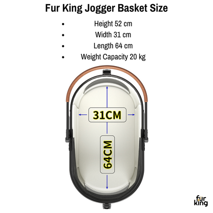 Fur King Jogger Pet Pram / Stroller - Green