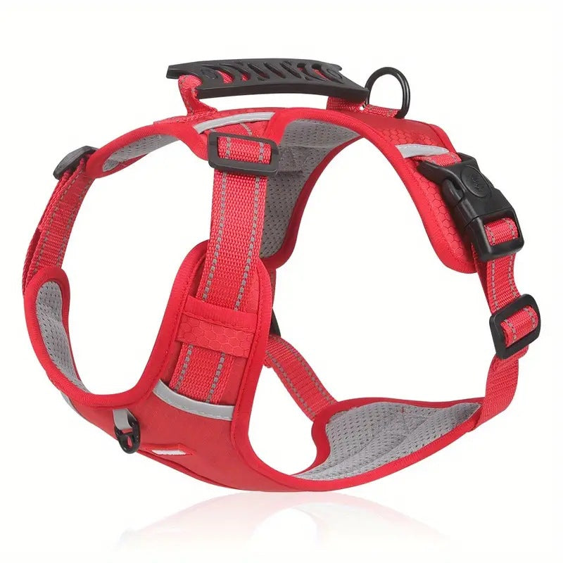 Reflective Dog Harness with Leash, No-Pull Vest Harness for Dogs, Adjustable Dog Vest with Handle, Walking Training Pet Harness