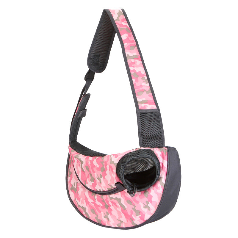 Lightweight Single Shoulder Pet Sling Bag - Stylish Durable Oxford Fabric Carrier