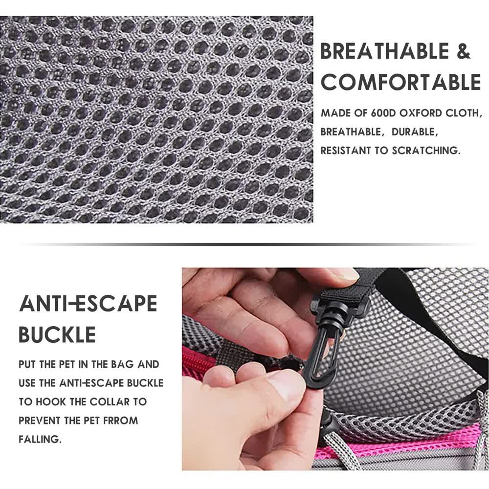 Lightweight Single Shoulder Pet Sling Bag - Stylish Durable Oxford Fabric Carrier