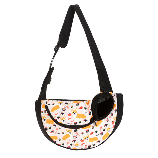 Lightweight Single Shoulder Pet Sling Bag - Stylish Durable Oxford Fabric Carrier