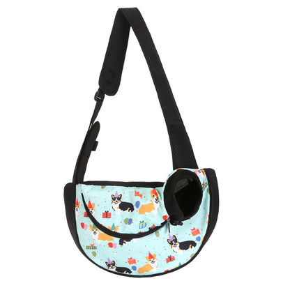 Lightweight Single Shoulder Pet Sling Bag - Stylish Durable Oxford Fabric Carrier