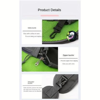 Portable Oxford Fabric Pet Carrier for Cats and Puppies (Size L)