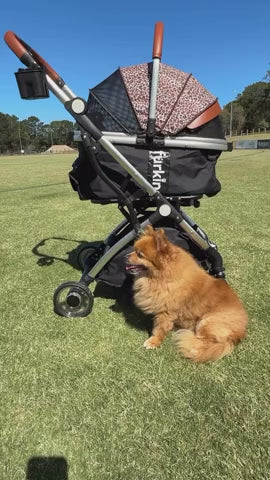 Fur King Lux Pet Pram / Stroller - Green