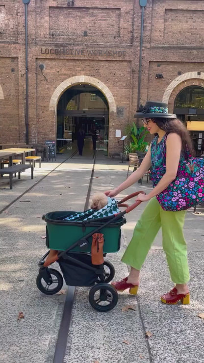 Fur King Jogger Pet Pram / Stroller - Green